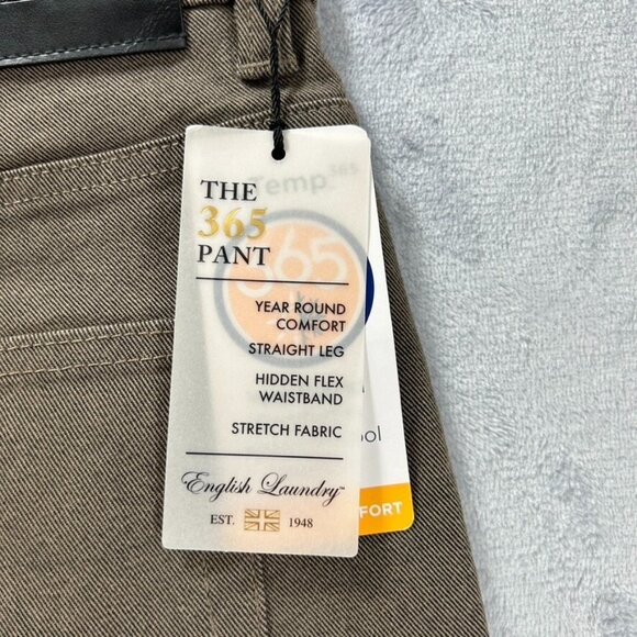 English Laundry Jeans Pants Men's 38X32 Brown Thermal Comfort Straight Leg - Picture 9 of 11